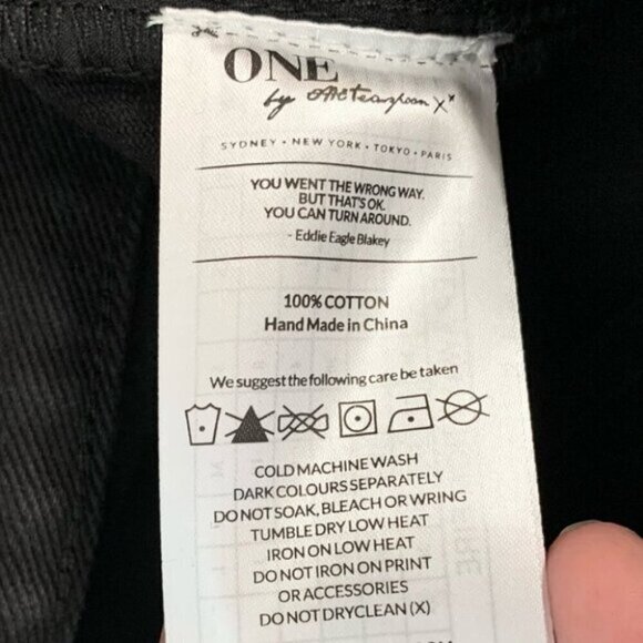 Revolve One Teaspoon Straight leg Baggy Jeans Low rise Awesome Baggies Black 25 - Picture 7 of 14